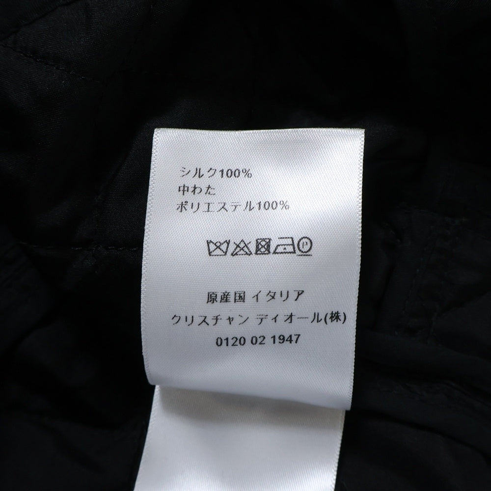 Christian Dior(クリスチャンディオール) シルク キルティング 中綿 ジャケット ブラック レディース 917V08A6634