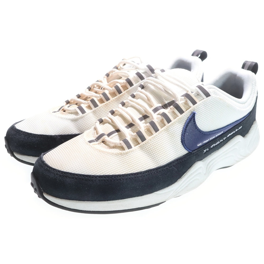 NIKE(ナイキ) × FRAGMENT AIR ZOOM SPIRIDON SP BLUE VOID フラグメント エア ズーム スピリドン ローカットスニーカー ホワイト US9.5/27.5cm HF5455-100