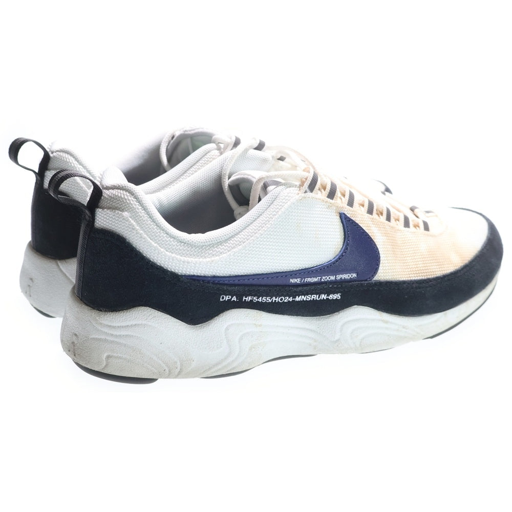 NIKE(ナイキ) × FRAGMENT AIR ZOOM SPIRIDON SP BLUE VOID フラグメント エア ズーム スピリドン ローカットスニーカー ホワイト US9.5/27.5cm HF5455-100