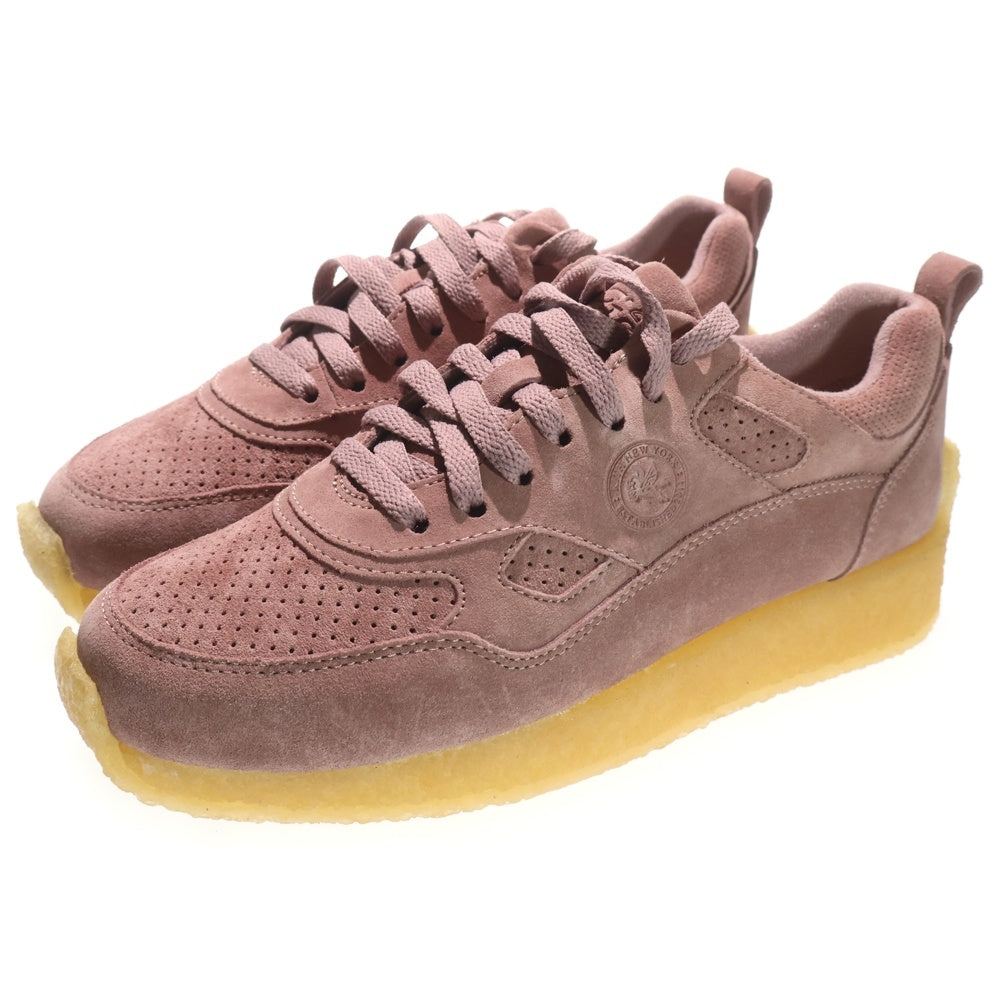 KITH(キス) ×Ronnie Fieg ×Clarks 8th Street Lockhill スウェード ローカットスニーカー us8/25.5 ピンク