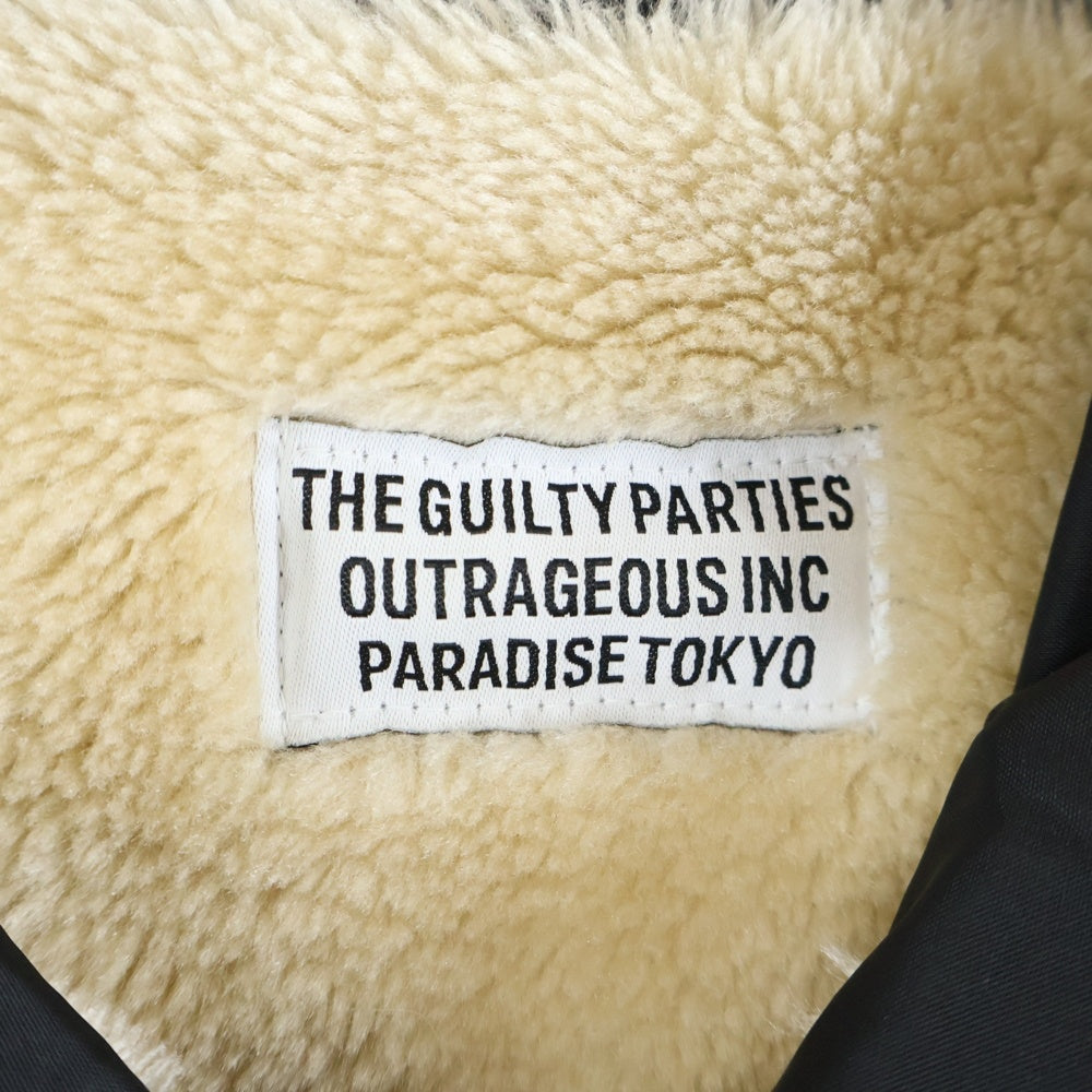 WACKO MARIA(ワコマリア) SOUL AND SKA 天国東京 ボアインナーナイロンジャケット ブラック