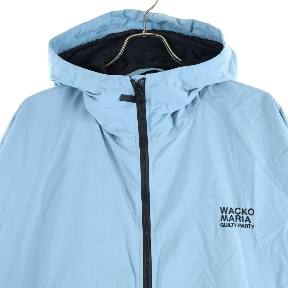 WACKO MARIA(ワコマリア) 24SS ×NANGA Mountain Hoodie 24SB-001 ×ナンガ ナイロン マウンテンパーカー フーディー ブルー