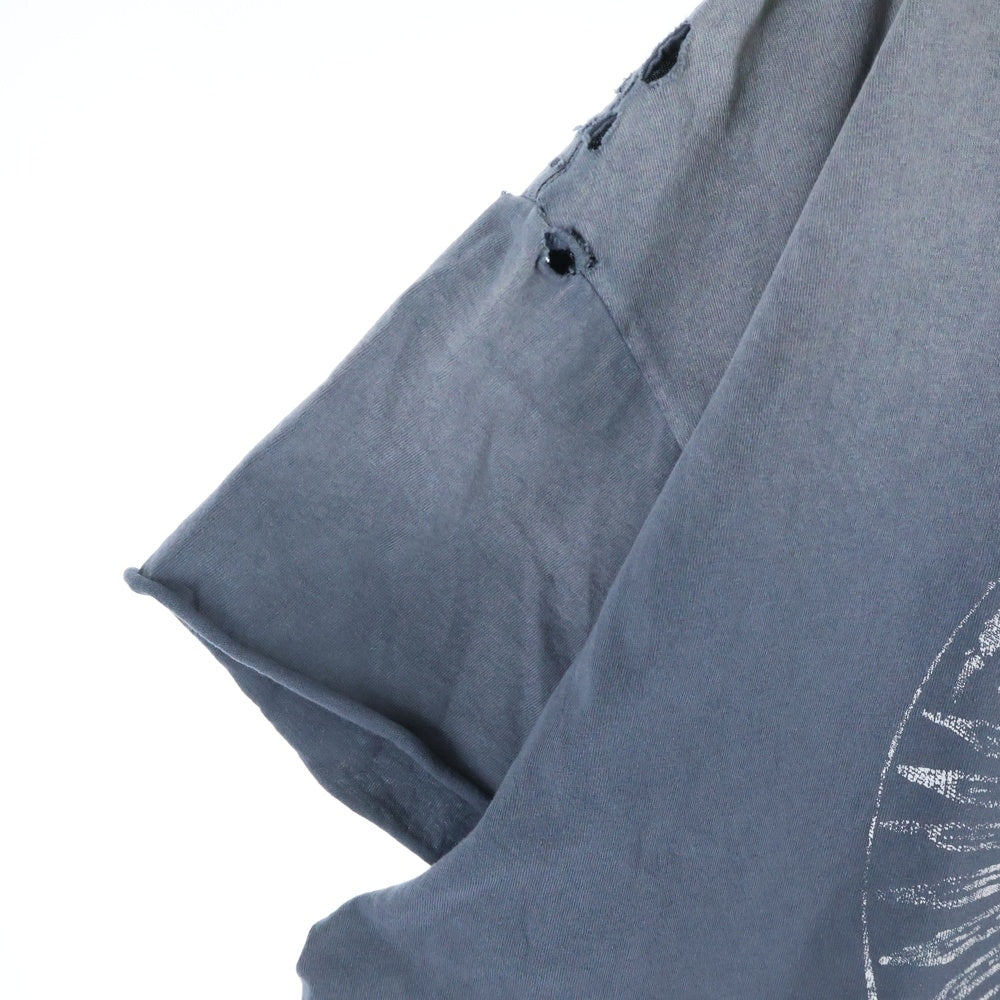 GALLERY DEPT.(ギャラリーデプト) Grailed HEAD LINE RECORDS ダメージ加工 半袖Tシャツ カットソー グレー