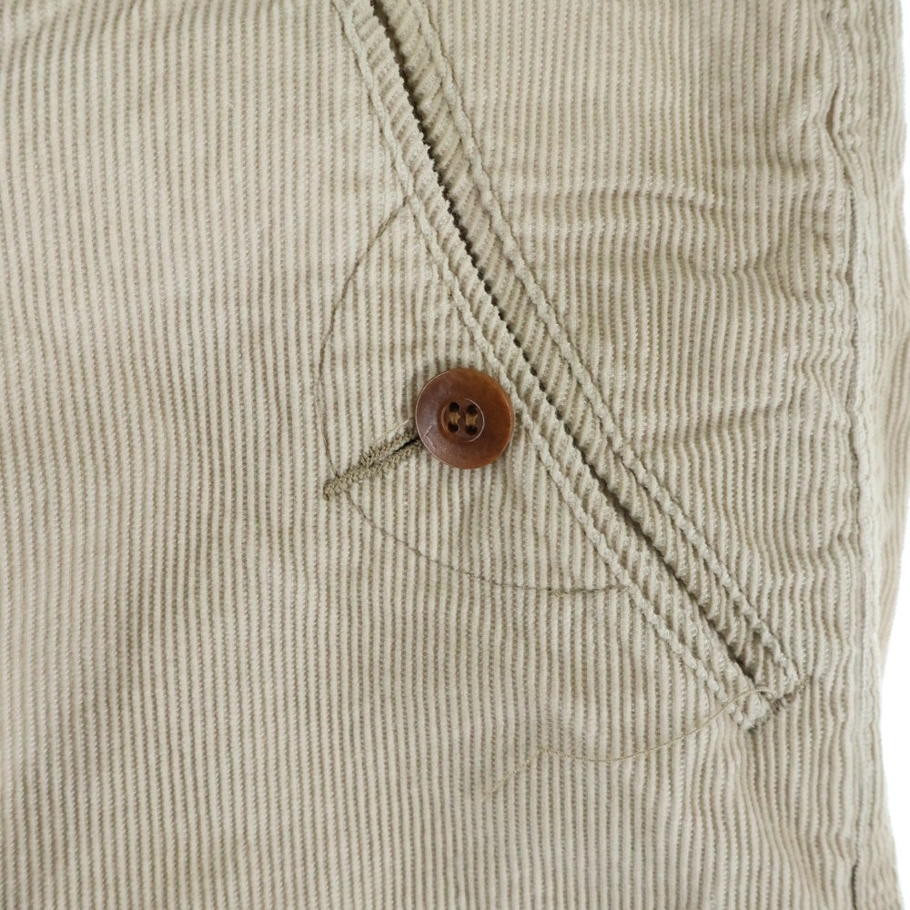 JUNYA WATANABE COMME des GARCONS(ジュンヤワタナベ コムデギャルソン) 11AW コーデュロイ コットン ジップフライパンツ ベージュ WH-P003