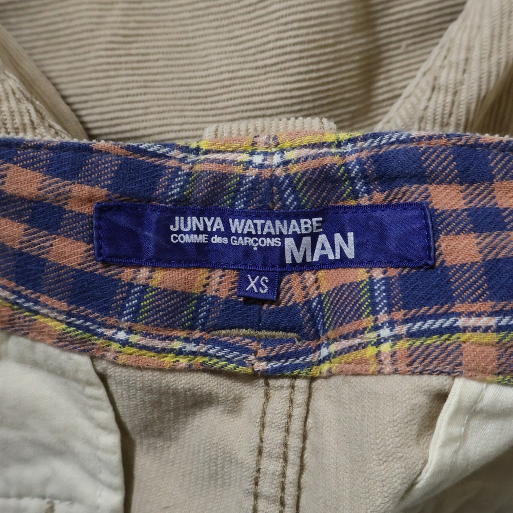 JUNYA WATANABE COMME des GARCONS(ジュンヤワタナベ コムデギャルソン) 11AW コーデュロイ コットン ジップフライパンツ ベージュ WH-P003