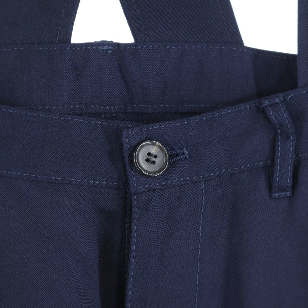 COMME des GARCONS SHIRT BOY(コムデギャルソンシャツボーイ) 16SS クロス サスペンダーパンツ ウールパンツ ネイビー S24924