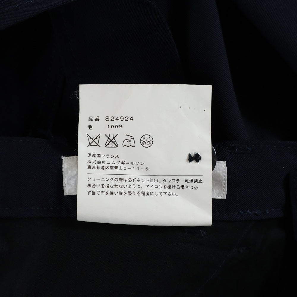 COMME des GARCONS SHIRT BOY(コムデギャルソンシャツボーイ) 16SS クロス サスペンダーパンツ ウールパンツ ネイビー S24924