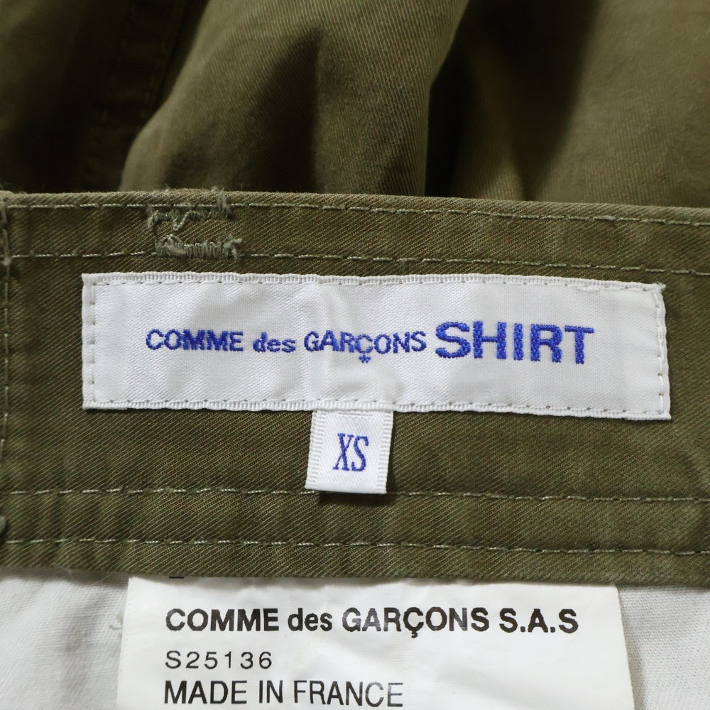 COMME des GARCONS SHIRT(コムデギャルソンシャツ) 17SS テーパード トラウザー アーミー パンツ カーキ S25136