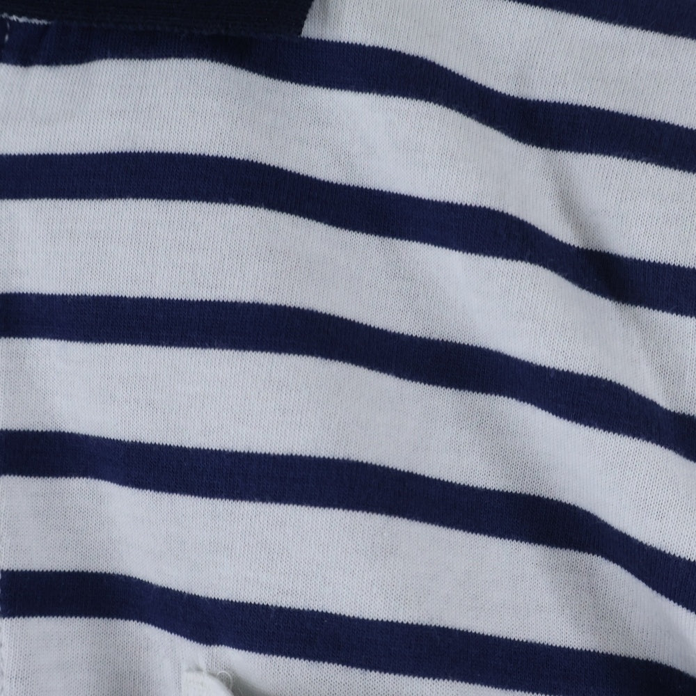eYe COMME des GARCONS JUNYA WATANABE MAN(アイ コム デ ギャルソン ジュンヤ ワタナベ マン) 15SS×SAINT JAMES ボーダー半袖ポロシャツ ブルー/ホワイト WQ-T916