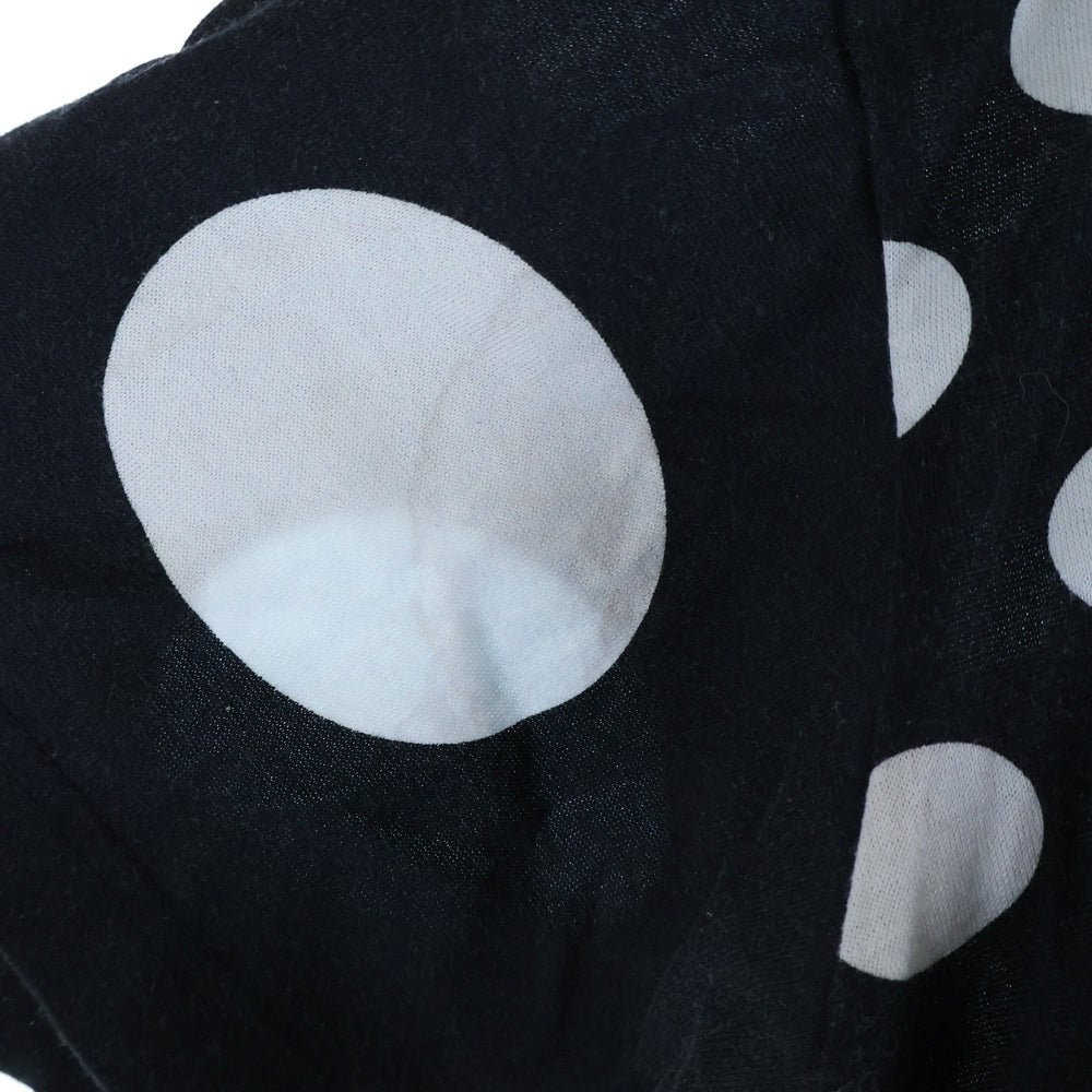 COMME des GARCONS HOMME(コムデギャルソンオム) 17SS ドット柄 コットン半袖Tシャツ ブラック HS-T013