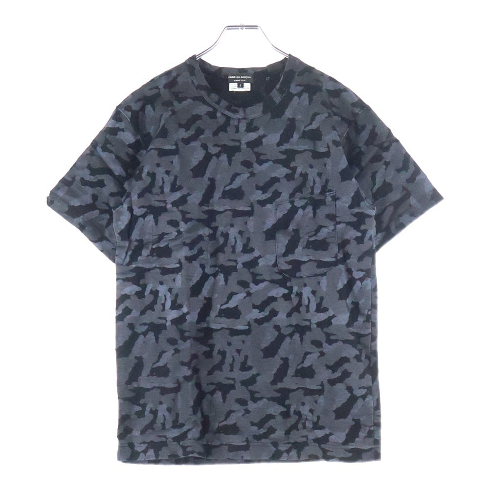 COMME des GARCONS HOMME PLUS(コムデギャルソンオムプリュス) 09SS 迷彩柄ポケット半袖Tシャツ カモフラ ブラック PC-T036