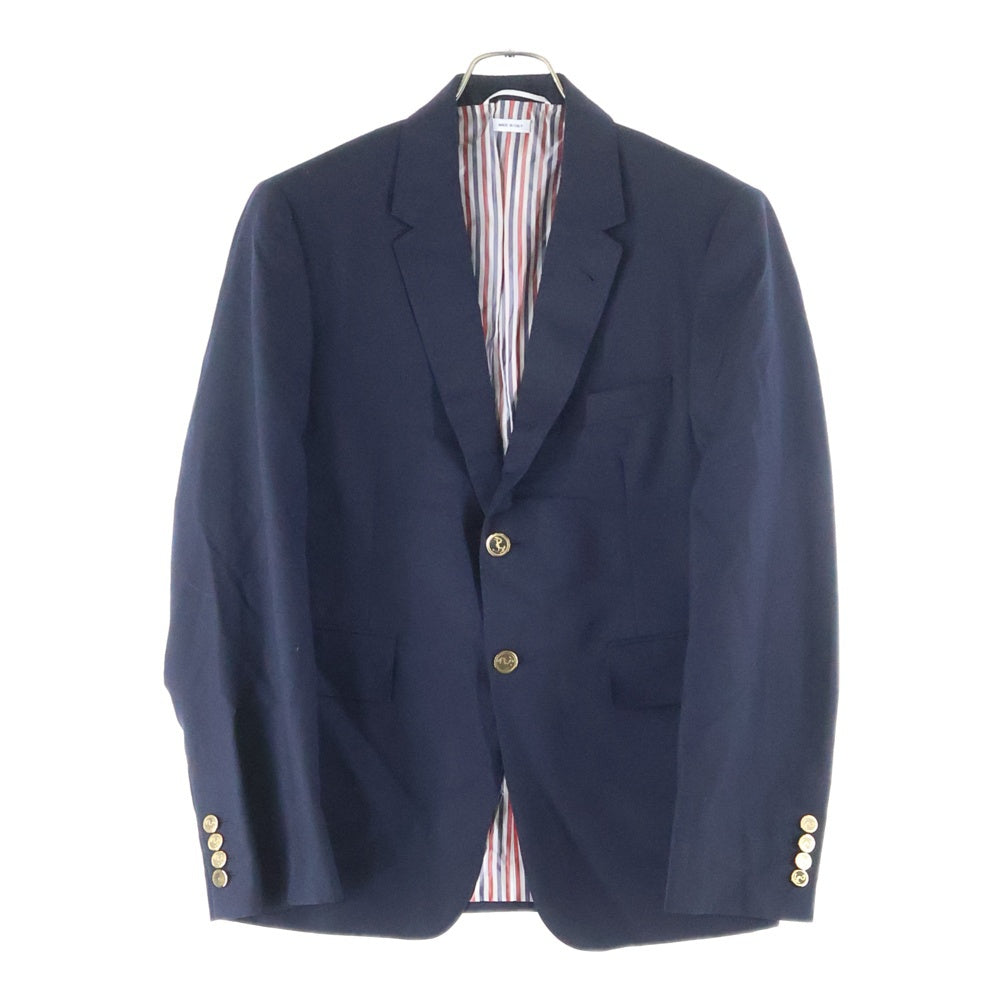 THOM BROWNE(トムブラウン) ゴールドボタン ノッチドラペル 3B テーラードジャケット ネイビー MJC001A-00889415