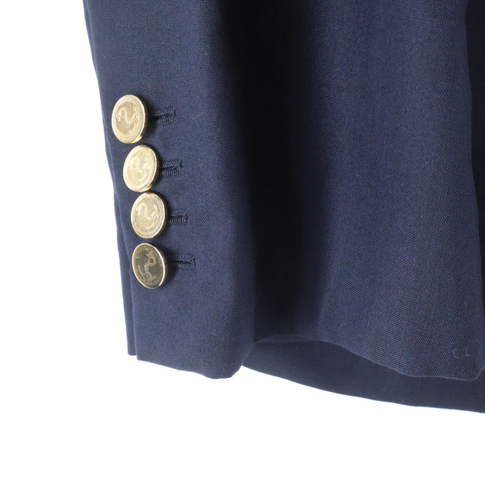 THOM BROWNE(トムブラウン) ゴールドボタン ノッチドラペル 3B テーラードジャケット ネイビー MJC001A-00889415