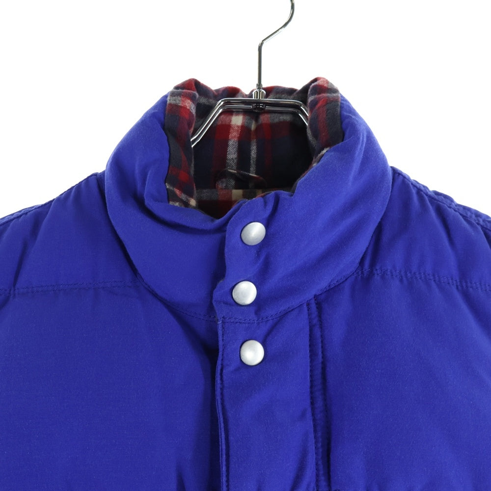COMME des GARCONS HOMME(コムデギャルソンオム) 11AW 裏地チェック ダウンベスト ブルー HH-V009