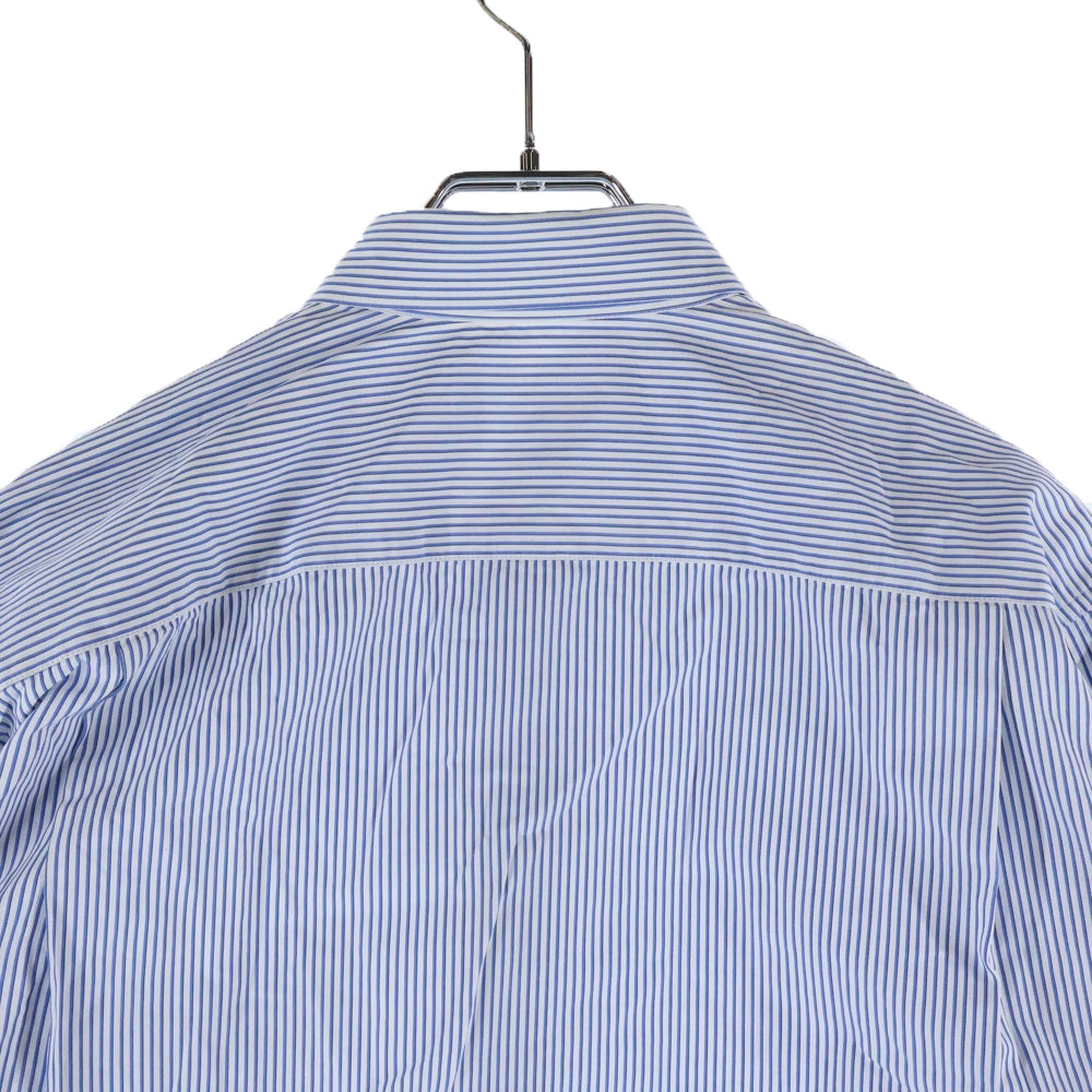 SUPREME(シュプリーム) 12SS×COMME des GARCONS SHIRT GUSSET SHIRT コムデギャルソンシャツ ストライプゲスト長袖シャツ ブルー S27SS12