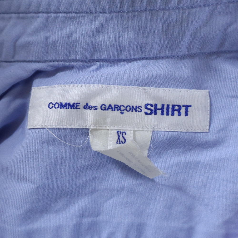 COMME des GARCONS SHIRT(コムデギャルソンシャツ) 16SS パッチワーク 半袖シャツ ブルー S24044