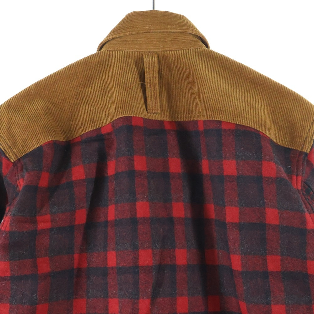 eYe COMME des GARCONS JUNYA WATANABE MAN(アイ コム デ ギャルソン ジュンヤ ワタナベ マン) 12AW×PENDLETON ペンドルトン 再構築ハンティングシャツ ブラウン WJ-B902