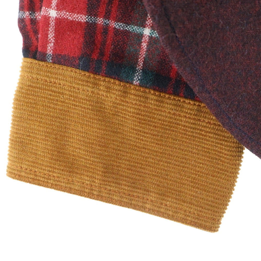 eYe COMME des GARCONS JUNYA WATANABE MAN(アイ コム デ ギャルソン ジュンヤ ワタナベ マン) 12AW×PENDLETON ペンドルトン 再構築ハンティングシャツ ブラウン WJ-B902