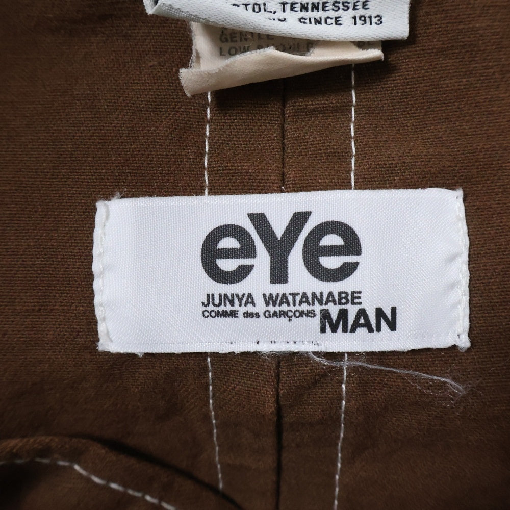 eYe COMME des GARCONS JUNYA WATANABE MAN(アイ コム デ ギャルソン ジュンヤ ワタナベ マン) ×POINTER ポインター コラボ カバーオール 再構築 ブラウン WK-J903