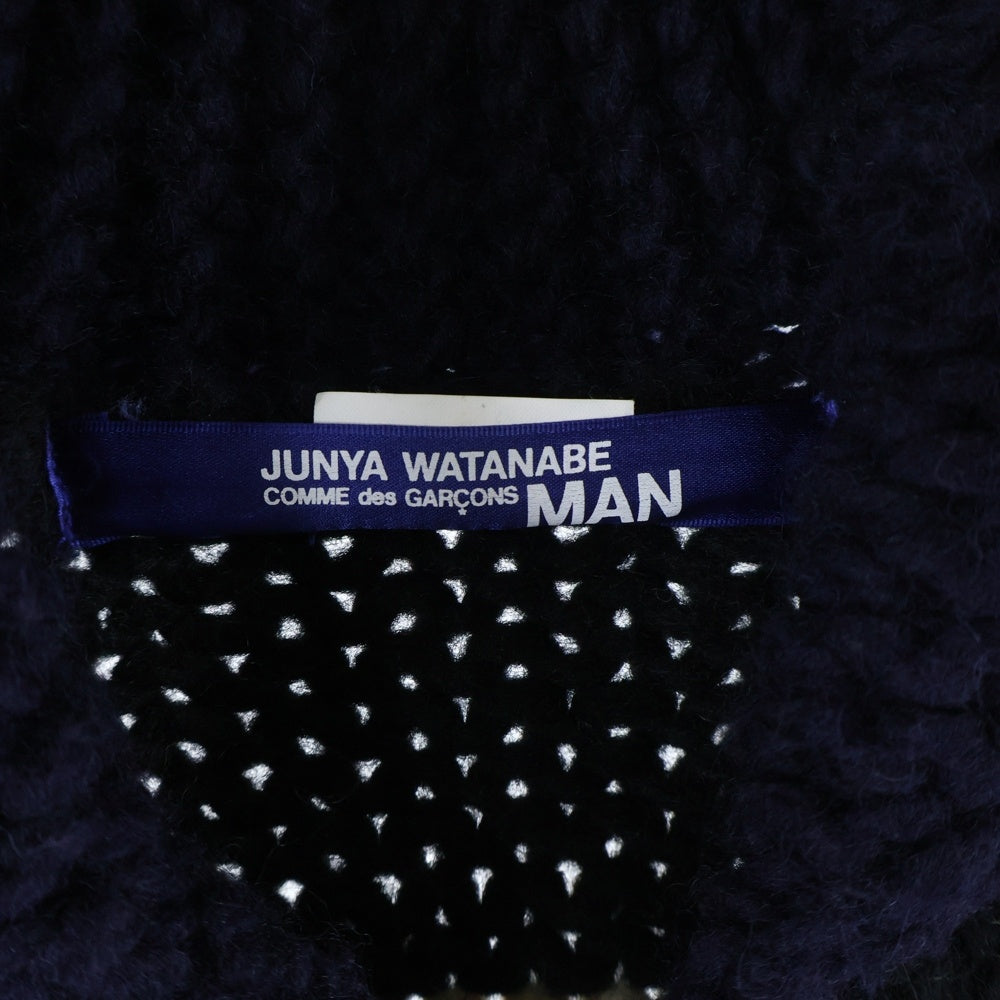 JUNYA WATANABE COMME des GARCONS(ジュンヤワタナベ コムデギャルソン) 17AW カウチンジップアップニットセーター オオカミ ネイビー WT-N001