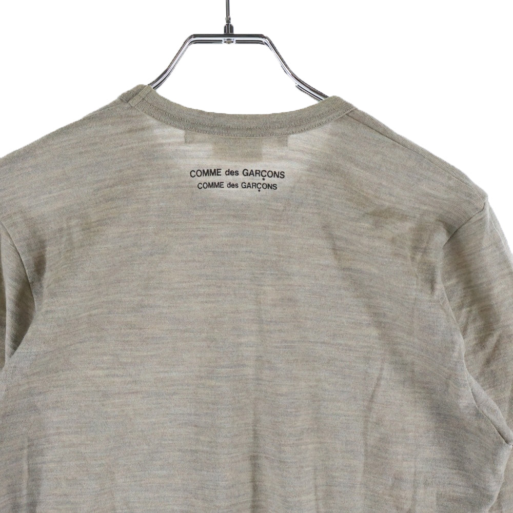 COMME des GARCONS COMME des GARCONS(コムデギャルソンコムデギャルソン) 13AW 村上ラヂオ プリント ニットソー 長袖 グレー RL-T042 レディース