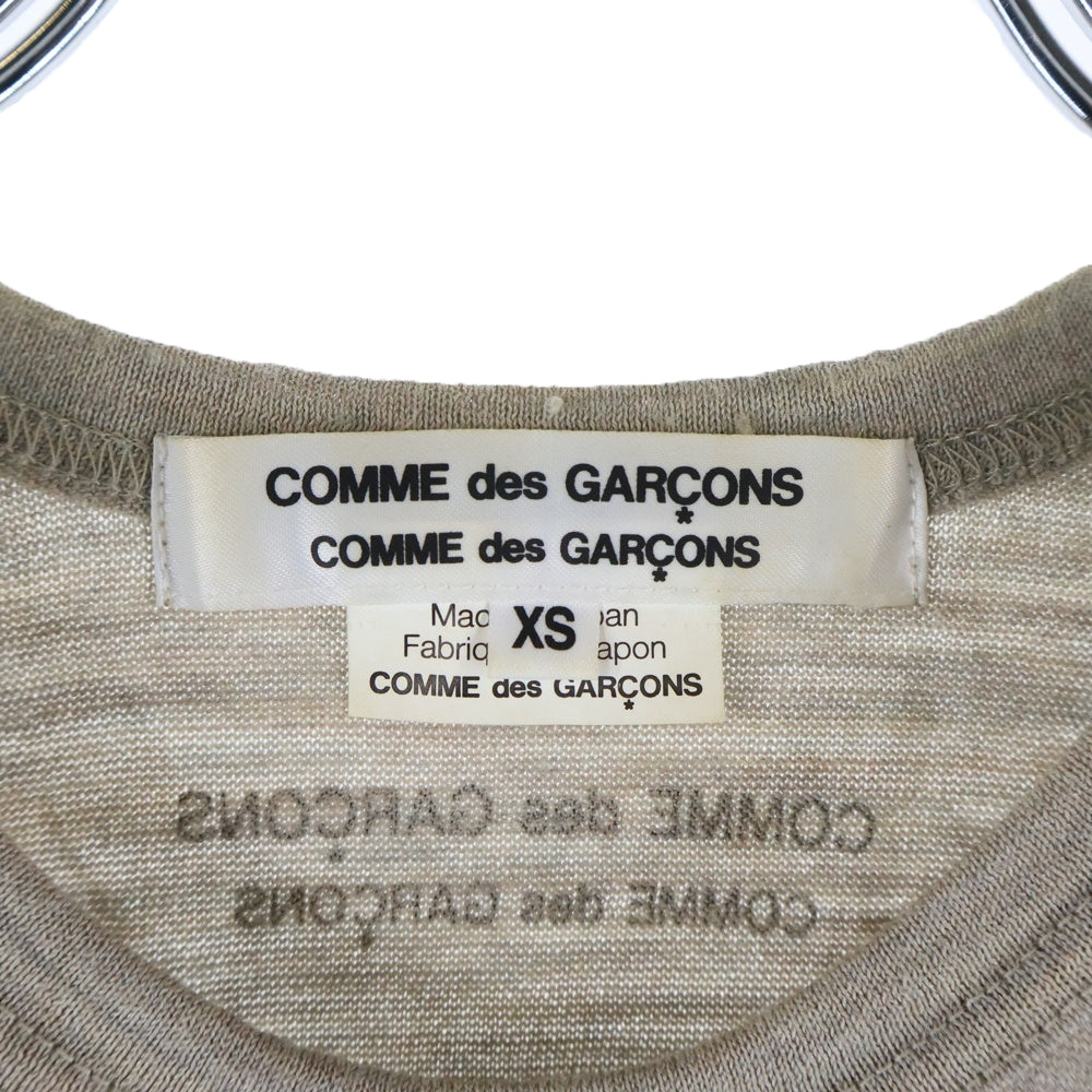 COMME des GARCONS COMME des GARCONS(コムデギャルソンコムデギャルソン) 13AW 村上ラヂオ プリント ニットソー 長袖 グレー RL-T042 レディース