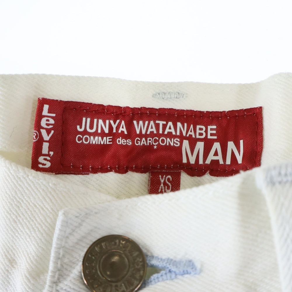 JUNYA WATANABE COMME des GARCONS(ジュンヤワタナベ コムデギャルソン) 11SS× Levi's リーバイス ジップフライ デニムパンツ ホワイト WG-P204