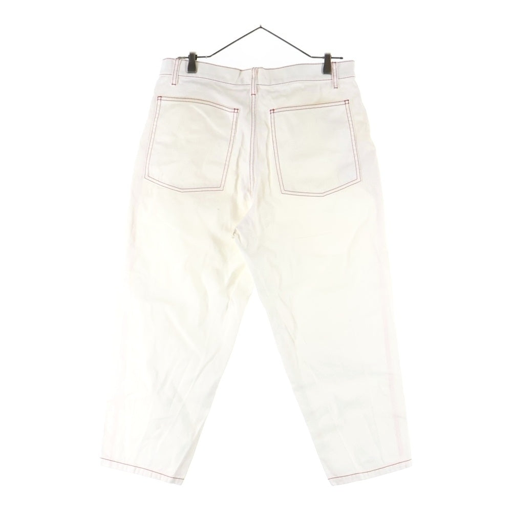 COMME des GARCONS SHIRT BOY(コムデギャルソンシャツボーイ) 19SS ジップフライ ステッチデザイン パンツ ホワイト S27939