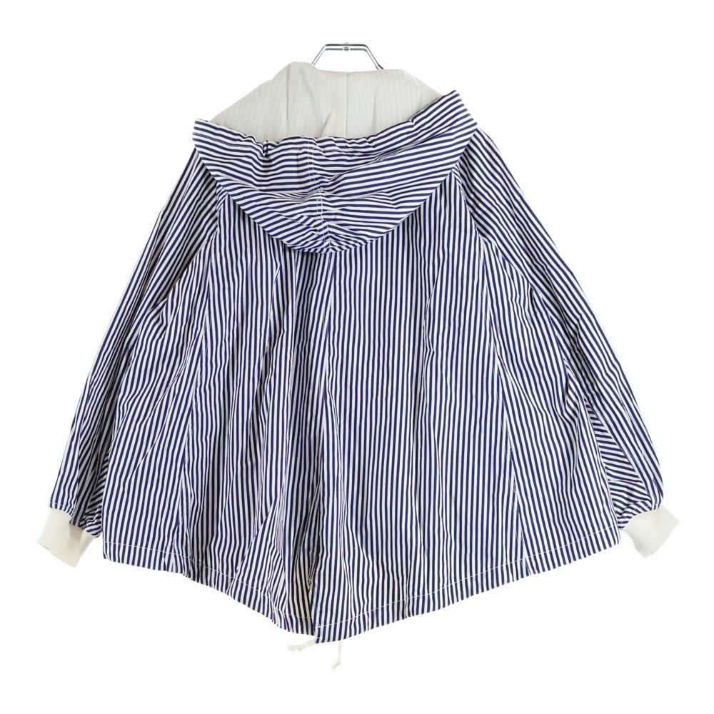 COMME DES GARCONS GIRL(コムデギャルソンガール) ストライプ フード ジャケット ブルー NC-J005 レディース