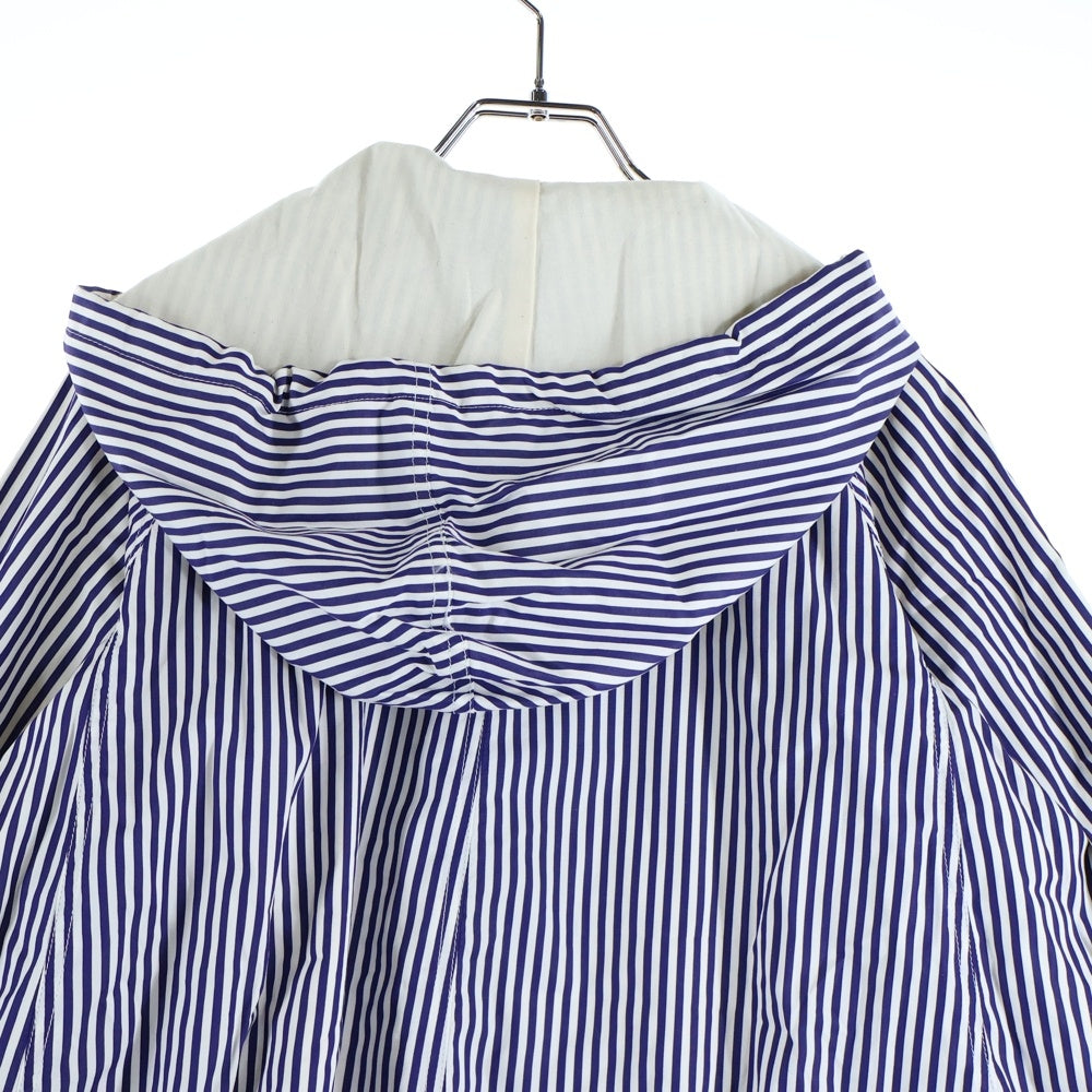 COMME DES GARCONS GIRL(コムデギャルソンガール) ストライプ フード ジャケット ブルー NC-J005 レディース