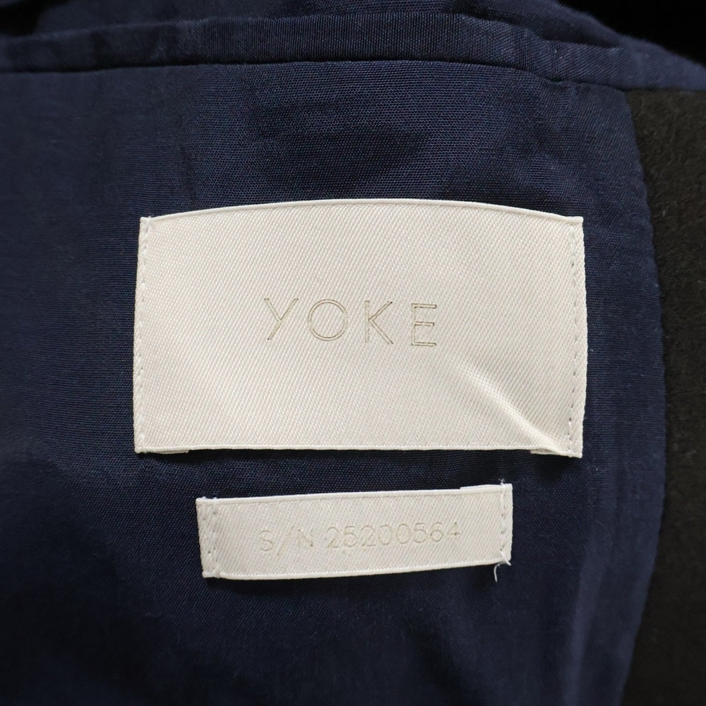 YOKE(ヨーク) 25AW Melton Big Balmaccan Coat メルトンビッグバルマカーンコート チャコールブラウン YK25FW01033C