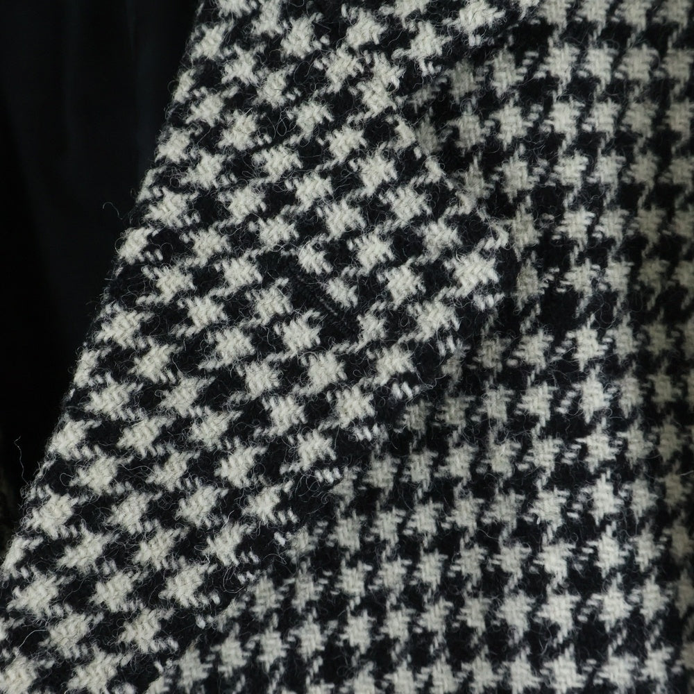 RAF SIMONS(ラフシモンズ) 18AW Big fit blazer ビッグフィットブレザージャケット ハウンドトゥースチェック 千鳥格子 ブラック/ホワイト 182-517