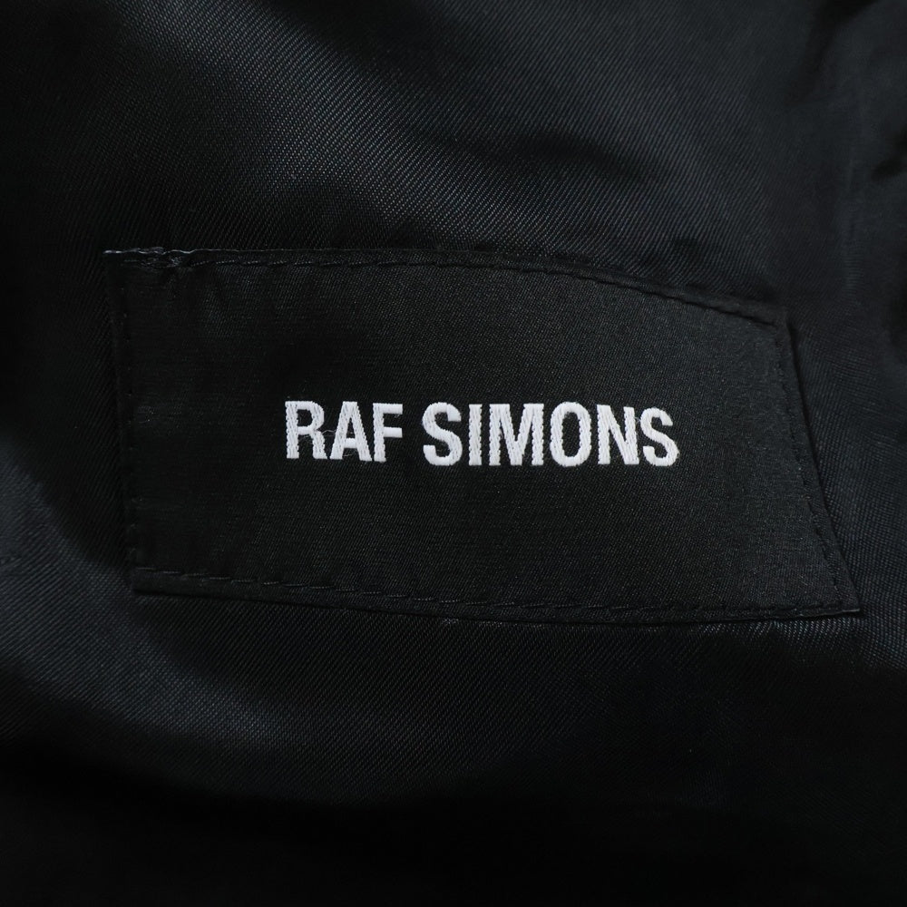 RAF SIMONS(ラフシモンズ) 18AW Big fit blazer ビッグフィットブレザージャケット ハウンドトゥースチェック 千鳥格子 ブラック/ホワイト 182-517