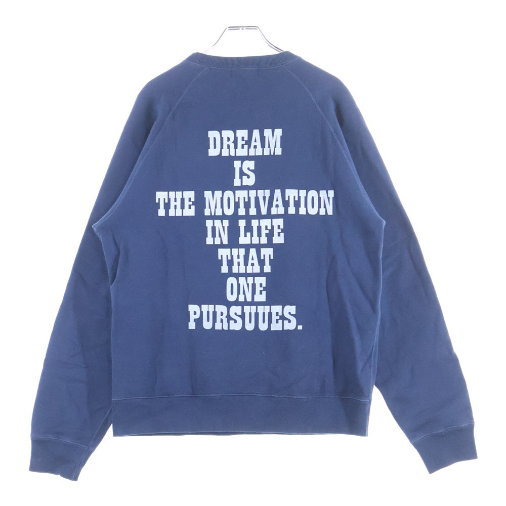 STUDIO SEVEN(スタジオセブン) 19SS DREAM Sweat 70863909 フロントプリント 長袖 スウェット ネイビー