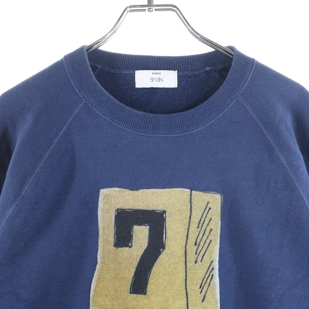 STUDIO SEVEN(スタジオセブン) 19SS DREAM Sweat 70863909 フロントプリント 長袖 スウェット ネイビー