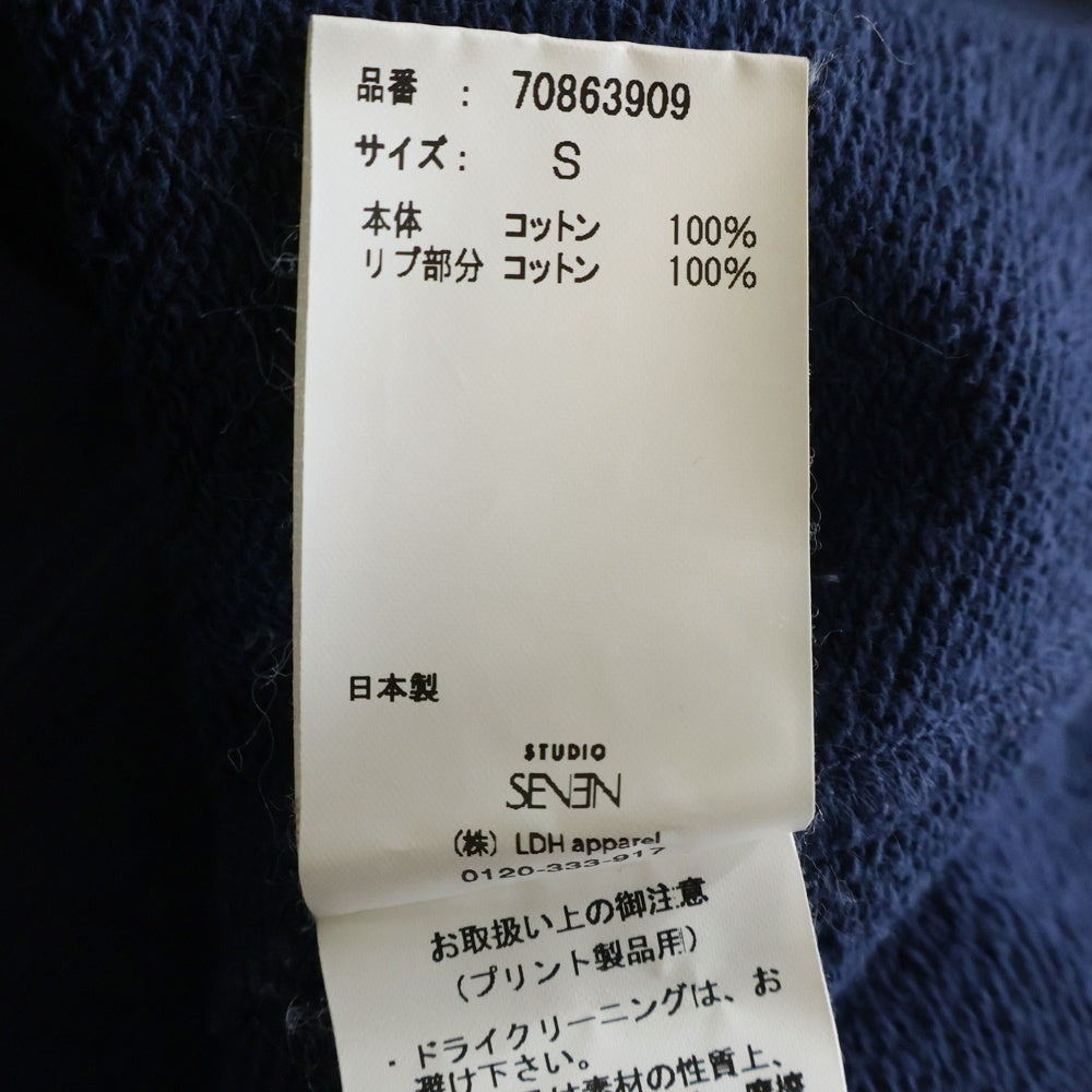 STUDIO SEVEN(スタジオセブン) 19SS DREAM Sweat 70863909 フロントプリント 長袖 スウェット ネイビー