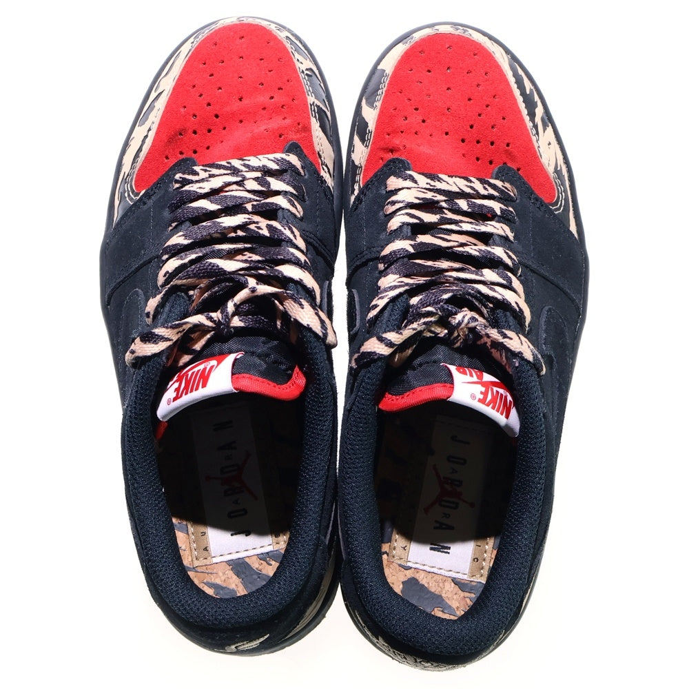NIKE(ナイキ) ×Sole Fly Air Jordan 1 Low Black and Sport Red DN3400-001 ×ソールフライ エアジョーダン1 ロー ローカットスニーカー レディース