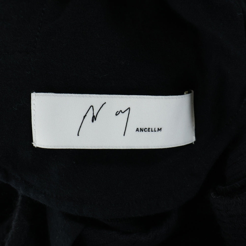 ANCELLM(アンセルム) WOOL CORDUROY CARGO SLACK ウール コーデュロイ カーゴ スラックス パンツ ブラック ANC-PT87