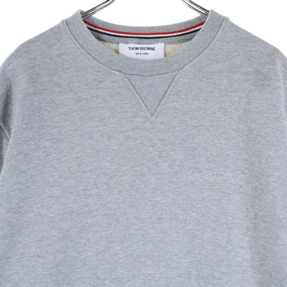 THOM BROWNE(トムブラウン) 4Bar Classic Sweatshirt クルーネックスウェットトレーナー グレー MJT021H