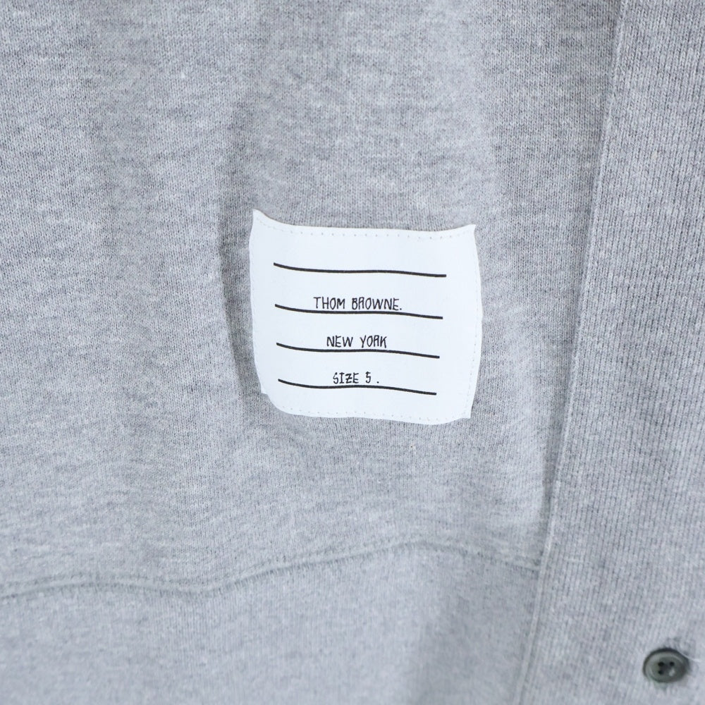THOM BROWNE(トムブラウン) 4Bar Classic Sweatshirt クルーネックスウェットトレーナー グレー MJT021H