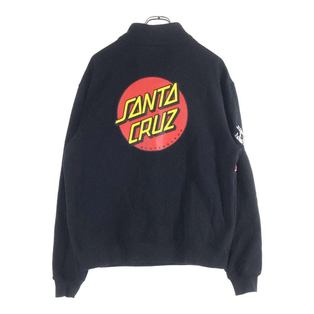 MALBON GOLF(マルボン ゴルフ) SANTA CRUZ SWEATSHIRT ゴルフウェア スウェット トレーナー ブラック/レッド M-9518