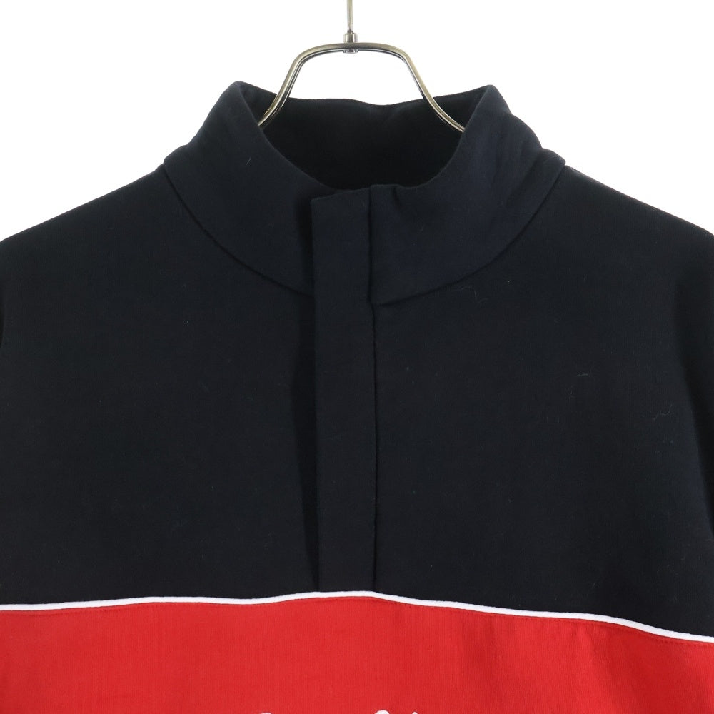 MALBON GOLF(マルボン ゴルフ) SANTA CRUZ SWEATSHIRT ゴルフウェア スウェット トレーナー ブラック/レッド M-9518