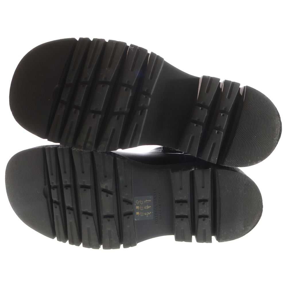 BOTTEGA VENETA(ボッテガヴェネタ) LUG BOOT ラグ レザー サイドゴア ロングブーツ シューズ ダークグリーン