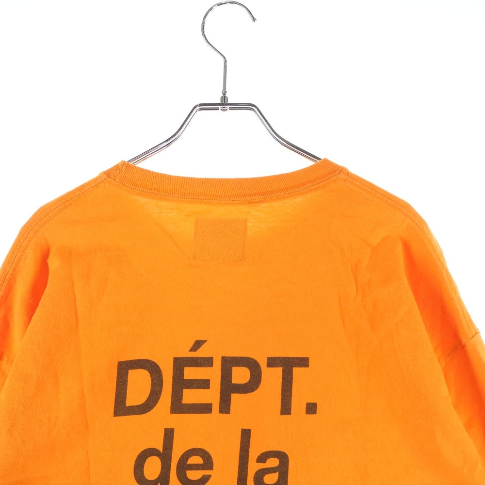 GALLERY DEPT.(ギャラリーデプト) FRENCH COLLECTOR L/S TEE バック プリント 長袖Tシャツ ロングスリーブ オレンジ