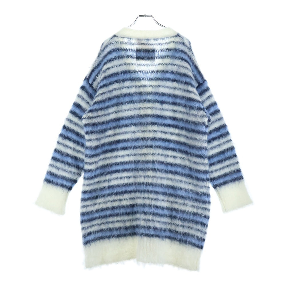 MARNI(マルニ) 22SS Striped Mohair Cardigan CDMD0267Q0 ストライプ モヘア カーディガン ブルー/ホワイト