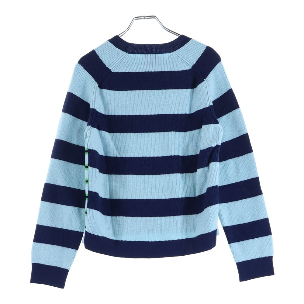 KENZO(ケンゾー) Striped Wool Knit Sweater ストライプ ウール ニットセーター ブルー FC62PU3373CC