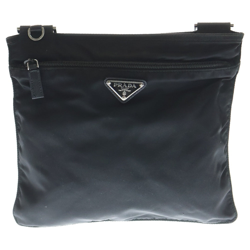 PRADA(プラダ) ショルダーバック サコッシュ 三角プレート ナイロン ブラック 1BH978