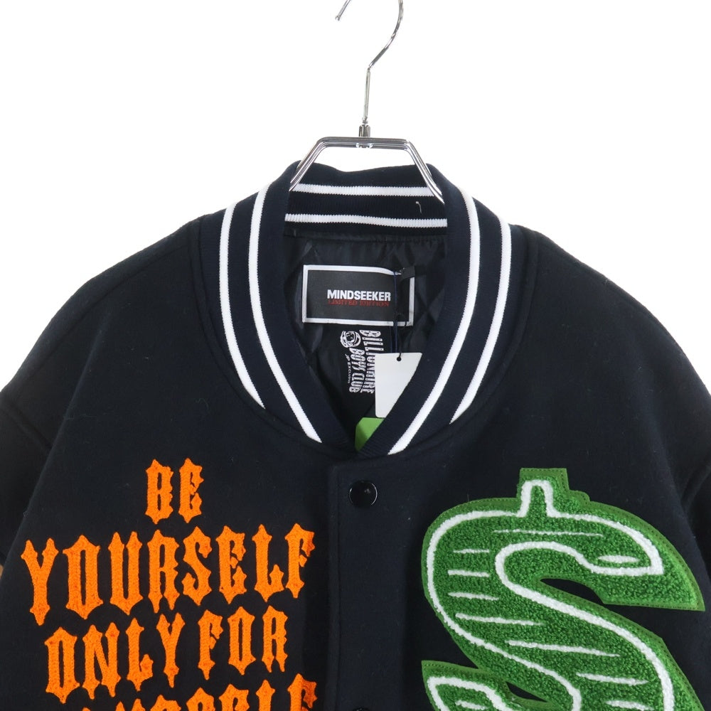 MINDSEEKER(マインドシーカー) ×BILLIONAIRE BOYS CLUB STARTER JK スタータージャケット カウレザー ブラック/ブラウン