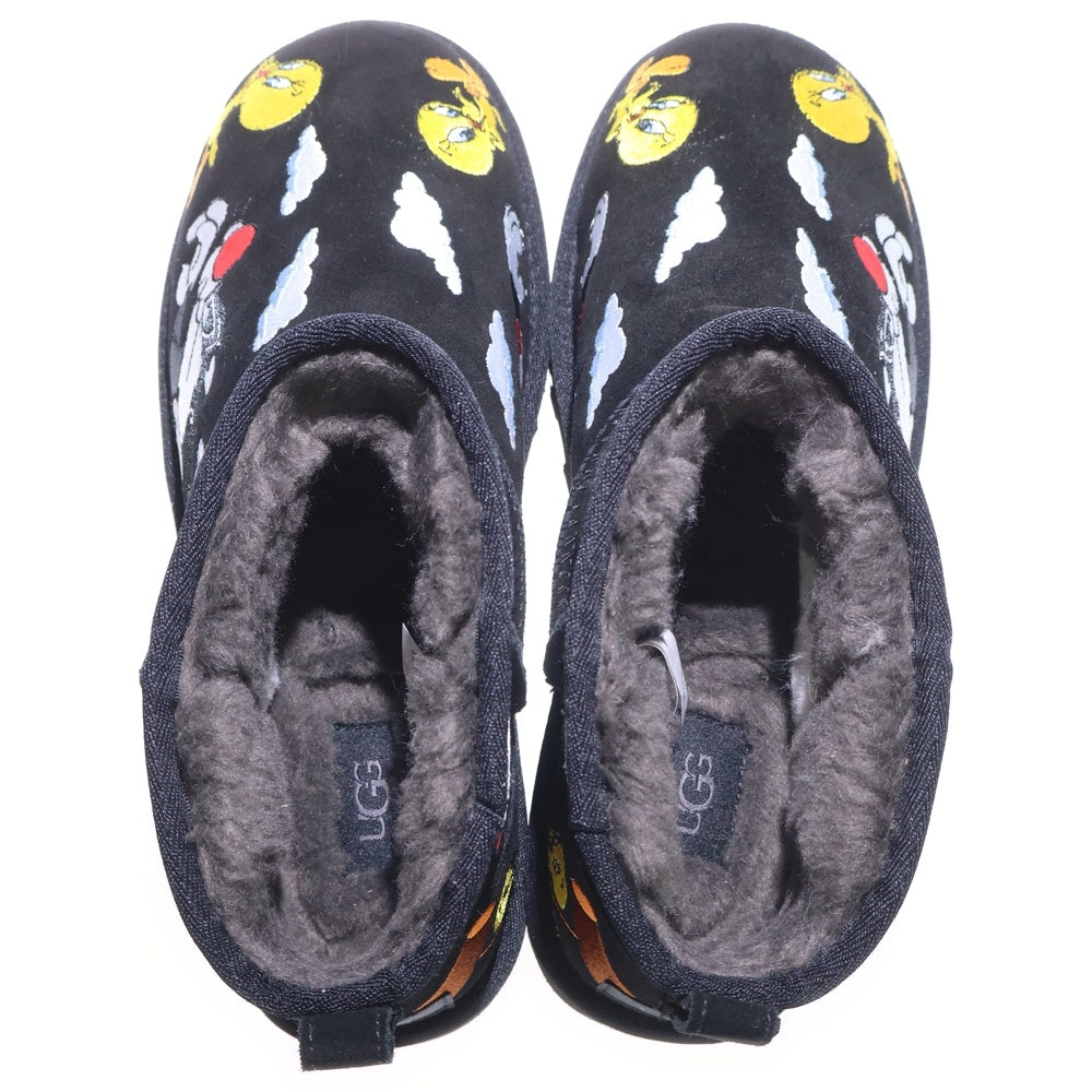 UGG(アグ) ×PALACE ×Looney Tunes Ultra Mini 1181891 パレス ルーニーチューンズ ウルトラミニ ムートンブーツ ブラック US9/27cm