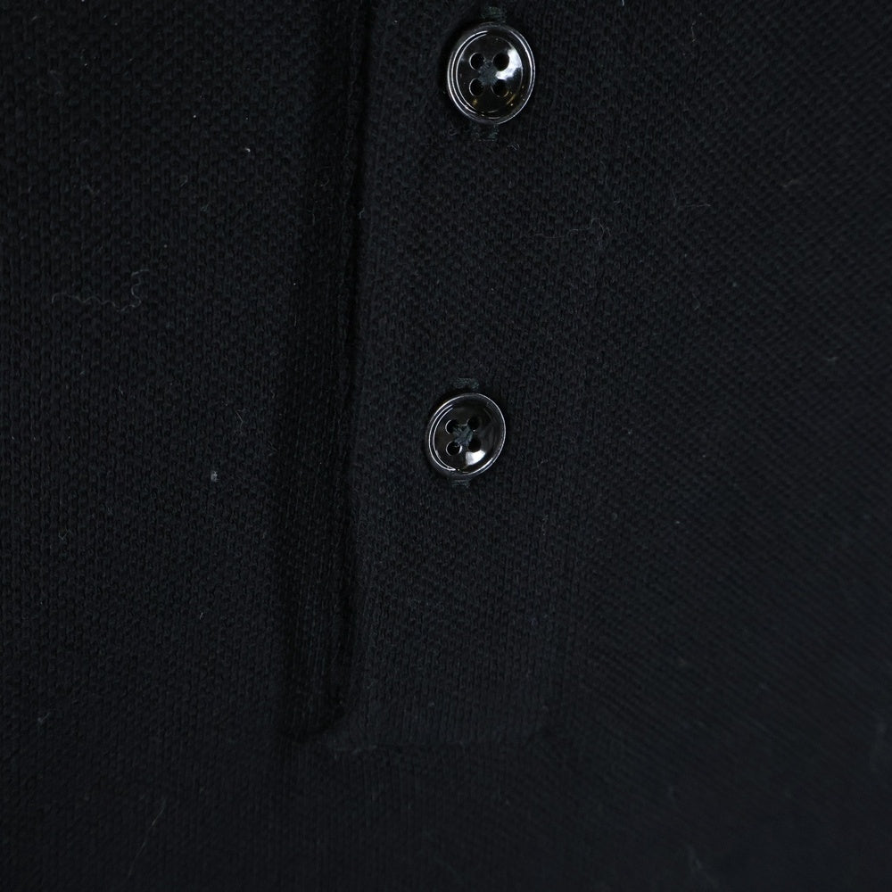 CELINE(セリーヌ) トリオンフ ロゴ刺繍コットンピケ クラシック半袖ポロシャツ 2X75H0ZWR ブラック